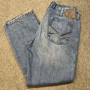 Wrangler 20X 33MWXSN Extreme Relaxed Fit Jeans Mens 34x32 Blue Denim Straight
